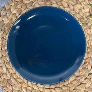 IKEA FARGRIK Dark NAVY Cobalt Blue 8.25” Salad Plate 21963 Dinnerware NWT